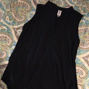 Sleeveless Black Tunic